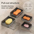 Wall-Mounted Plastic Soap Holder With A Drainage Tray