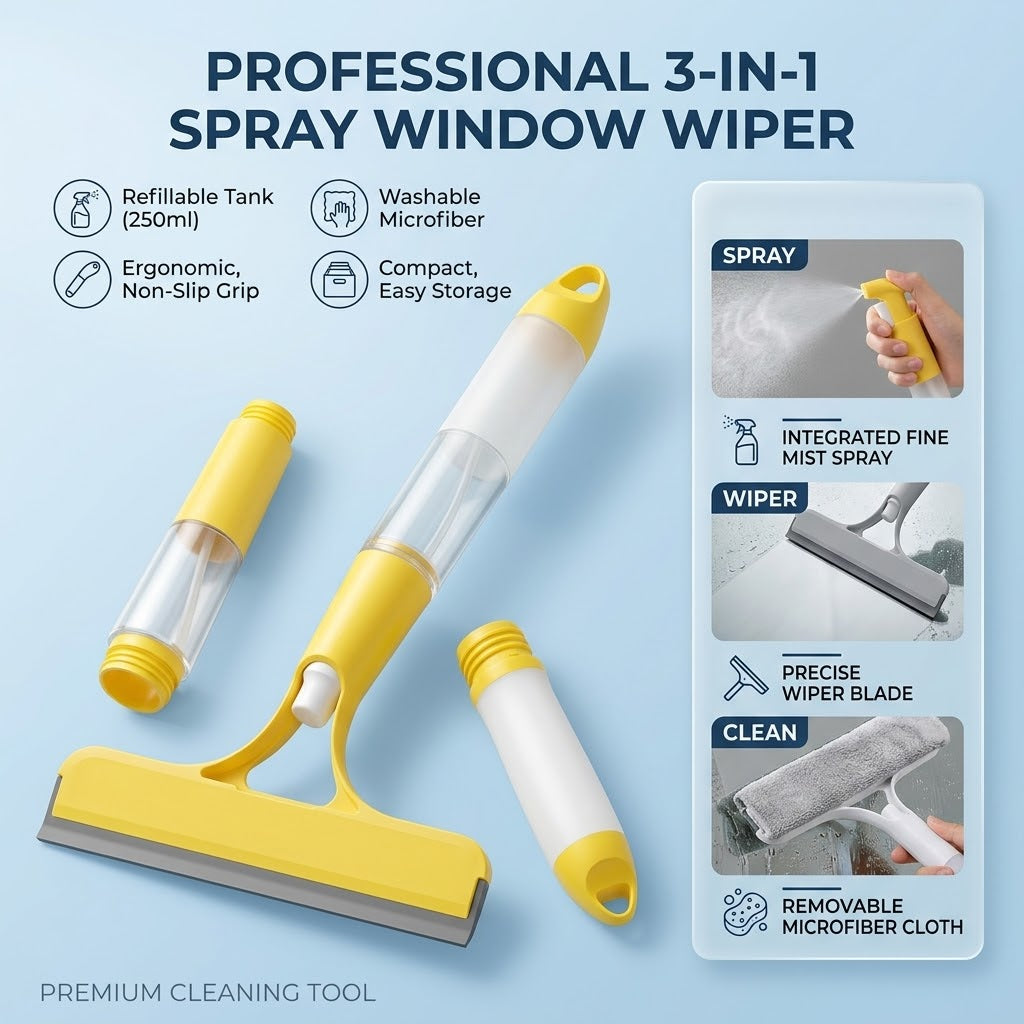 3 In 1 Spray Window Wiper