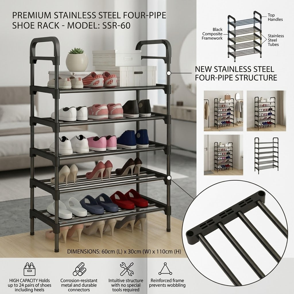 Stainless Steel Shoe Rack