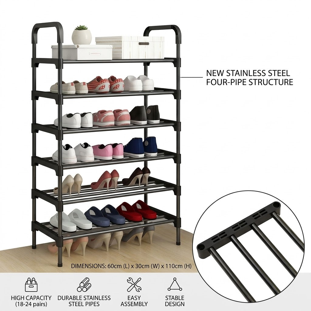 Stainless Steel Shoe Rack